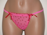 Flowers and strawberries thong