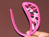 Pink Leopard No Straps Thong