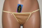 Bronze and Yellow Women's Thong